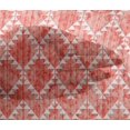 thumbnail image 4 of oneOone Viscose Chiffon Dark Peach Orange Fabric Texture & Triangle Geometric Sewing Craft Projects Fabric Prints By Yard 42 Inch Wide, 4 of 4