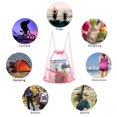 thumbnail image 4 of MesaSe Transparent Drawstring Backpack Large Capacity Concert Beach Backpacks (Black), 4 of 5