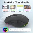 thumbnail image 2 of Indicateur Optique, Dpi Réglable Souris d'Ordinateur Intégrée Double Mode Batterie Ordinateur Portable Bt5.1 Double Mode Buzhi Souris Dpi Réglable Dsfen, 2 of 6
