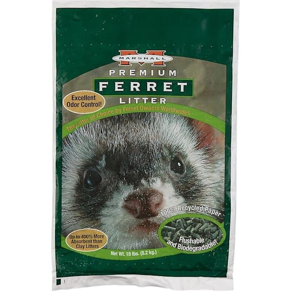 Marshall Litière de Qualité Supérieure pour Furets et Petits Animaux, 50 Lb
