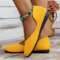 thumbnail image 4 of B91xZ Mocassins Confortables pour Femmes Chaussures Bateau, Jaune 8, 4 of 5