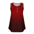 thumbnail image 3 of Dealovy Plus Size Tank Tops for Women Casual Sleeveless Scoop Neck Buttons Ruched Solid Color Loose Flowy Tees, 3 of 4