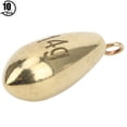 thumbnail image 1 of Rotation Fishing Weight,10PCS Alloy Copper Gold Fishing Sinker Fishing Equipment Rugged and Tough, 1 of 12