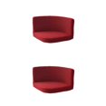 thumbnail image 4 of kurtrusly Housses de Chaise Trilatérales Application Grand et Protection de Chaise Élastique Forte Facile Housse en Polyester Décoration de Chaises Rouge Vin 2 Ensembles, 4 of 6