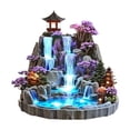 thumbnail image 2 of Rvkxad Fontaine d'Eau de Bureau Plate 2D, Ornement de Rocher Coulant avec Roue Feng Shui pour Salon, Fontaines de Table, Déco Zen, 2 of 6