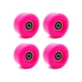 thumbnail image 1 of 4 Pcs Roues de Patin de Remplacement Accessoires Modifiés Roues Épaisses pour Patins à Roues Alignées avec Roulements Accessoire de Sport de Patinage Rouge Rose, 1 of 9