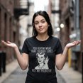 thumbnail image 3 of Womens You Know What That Sounds Like? Not My Problem! T Shirt Funny Sarcasm Graphic Tee (Heather Black) - 3XL, 3 of 4