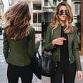thumbnail image 1 of DPTALR Women Ladies Lapel Motor Jacket Coat Zip Biker Short Punk Cropped Tops, 1 of 6
