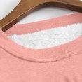 thumbnail image 5 of Tenue d'Hiver pour Femmes, Col Rond, Poche, Peluche Épaissie, Chaud, Hauts à Manches Longues, Tenues de Travail pour Femmes en Liquidation, 5 of 5