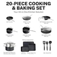 thumbnail image 2 of Granitestone 20 Pc Complete Pots and Pans Set Non Stick, Cookware Set with Deep Frying Pan Set, Bakeware Cooking Utensils, Oven and Dishwasher Safe, 2 of 6