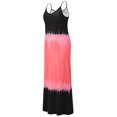 thumbnail image 4 of Robe Maxi Sans Manches à Col en V Dégradé Colorblock pour Femmes, 4 of 7