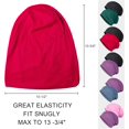 thumbnail image 3 of LAICAIW Lot de 2 Bonnets Amples en Coton, Couvre-Chefs de Chimiothérapie pour Femmes et Hommes, 3 of 7