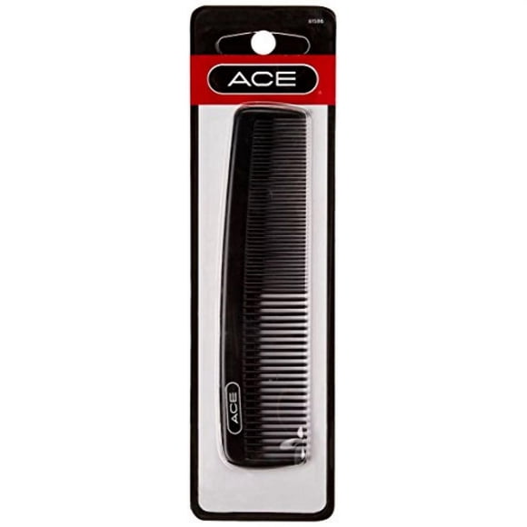 Ace - 5" Pocket Comb Hard Rubber - Fine/Coarse