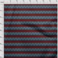 thumbnail image 3 of oneOone Coton Popeline Tissu Imprimé Floral & Chevron 56 Pouces de Large, 3 of 4