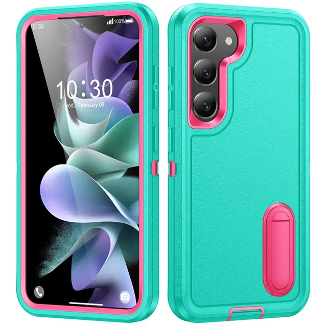 for Samsung Galaxy S23 5G Case, Samsung Galaxy S23 5G Phone Case with Built in Kickstand, Shockproof/Dustproof/Drop Proof Heavy Duty Military-Grade Rugged Protective Cover for Samsung Galaxy S23 5G