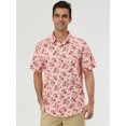thumbnail image 3 of INSPIRE CHIC Chemise Hawaïenne de Plage pour Homme à Manches Courtes, Boutonnée à l'Avant, 3 of 6