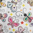 thumbnail image 1 of oneOone Cotton Poplin White Fabric Butterflies Craft Projects Decor Fabric Printed By The Yard 56 Inch Wide-4P, 1 of 5