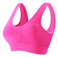 thumbnail image 1 of Women's Rhinestone Sports Bra - Hollow Back Design w/ Wide Strap Support | Anti-Sagging Wireless Bra for Workouts & Mature Figures, 1 of 2