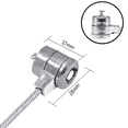 thumbnail image 3 of Cable lock Security lock cable Combination lock Anti-theft cable Combination lock for smartphone security lock, 3 of 8