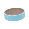 thumbnail image 1 of Round Cat Scratcher Cardboard 31Cmx31Cmx6cm Bed Cat Scratching Pad for Kitty Blue, 1 of 8