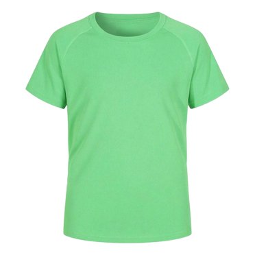 Gtoiithly Boys Short Sleeve T-Shirt Casual Summer Tee Soft Breathable Crew Neck Active Wear Green 11-12 Years