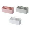 thumbnail image 3 of Wweixi Case Makeup Storage Grid Jewelry Display Desktop Cosmetics Organizer Container Pendants Fashionable Stationery Office White, 3 of 6