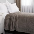 thumbnail image 5 of Jacquard Velvet Touch Blanket, Grey 66" x 96", 5 of 5