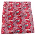 thumbnail image 2 of ColorFull House Indian Cotton Kantha Quilt, Red and Turquoise Leaf Pattern Design Kantha Gudri,Bedspread,Bedsheet,Throw Blanket Size( Double 90" x 108"), 2 of 5