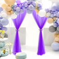 thumbnail image 4 of MesaSe 1 Panel Fiber Sheer Backdrop Curtain Arch Drapes Wrinkle-Free 5ft x 9.2ft, 4 of 24