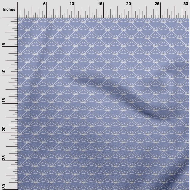 oneOone Cotton Flex Fabric Shapes Geometric Sashiko Print Fabric Prints by Yard 40 Inch Wide