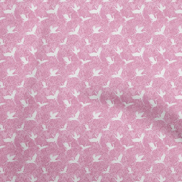 oneOone Rayon Light Pink Fabric Flamingo Sewing Craft Projects Fabric Prints By Yard 56 Inch Wide