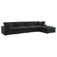 thumbnail image 2 of Modway Commix 5 Piece Down Filled Overstuffed Sectional Sofa Set in Black, 2 of 10