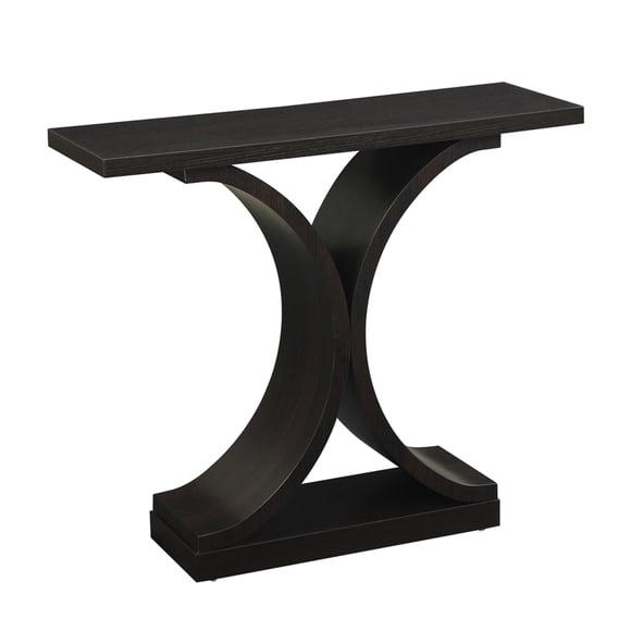 Convenience Concepts Table Console Newport Infinity, Fini Bois Espresso