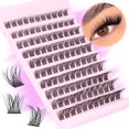 thumbnail image 1 of HSHDLDF Lash Clusters Eyelash Extension 110Pcs Lash Extension Wispy Eyelash Cluster Lashes Individual Lashes Natural Look 10-18MM Long Cluster Lash Extension, 1 of 7