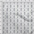 thumbnail image 3 of oneOone Georgette Viscose Fabric Arrow & Paisley Ikat Printed Craft Fabric BTY 42 Inch Wide, 3 of 4