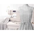 thumbnail image 5 of Soimoi Poly Georgette Fabric Horizontal Stripe Decor Fabric Printed Yard 52 Inch Wide, 5 of 5