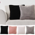 thumbnail image 4 of Pillow for Neck Pain Relief 18x18inch Throw Pillow Decorative Plush Pillow for Bed, Couch Soft Fluffy Pillow with Velvet Back for Living Room, Neutral Home Decor Accent for Sofa, 4 of 4