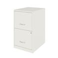 thumbnail image 2 of Space Solutions 18 inch 2 Drawer Metal File Cabinet, Pearl White, 2 of 4