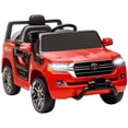 thumbnail image 1 of Qaba 12V Electric Car for Kids, Licensed Toyota Kids Electric RC Car, Toddler Ride on Toys Gift, Red, 1 of 9