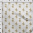 thumbnail image 4 of oneOone Rayon Olive Green Fabric Block Sewing Craft Projects Fabric Prints By Yard 56 Inch Wide, 4 of 5