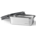 thumbnail image 3 of Starfrit LocknLock Steel, Stainless Steel Food Storage Container, Capacity of 40oz/1.2L, Rectangular, with Lid, 3 of 8