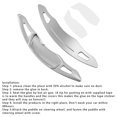 thumbnail image 4 of Steering Wheel Paddle Shifter For Subaru Forester Toyota Aluminium Silver, 4 of 12