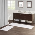 thumbnail image 2 of Madison Park Signature 24x72" Transitional Cotton Reversible Bath Rug in White, 2 of 9