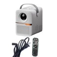 thumbnail image 4 of P10 Smart 4K WiFi Portable 1080P Home Theater Video LED Bluetooth Mini Projector Android 10 Projector US PLUG(White), 4 of 5