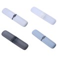 thumbnail image 3 of Ruiboury Toothbrush Storage Box Dust-proof Portable Cases Chopsticks Pencil Pen Container Organizer Holder Accessory Camping Transparent Black, 3 of 6