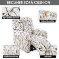 thumbnail image 3 of Dznils Housse Imprimée pour Fauteuil Inclinable, Housse Extensible en Polyester pour Sofa Inclinable, Noir Blanc, 3 of 9
