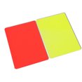 thumbnail image 1 of 2 Pieces/Set Football Referee Rectangle Card Game PVC Supply Soccer Match Sport Red Yellow Cards Professional Ejector Judgement Game, 1 of 9