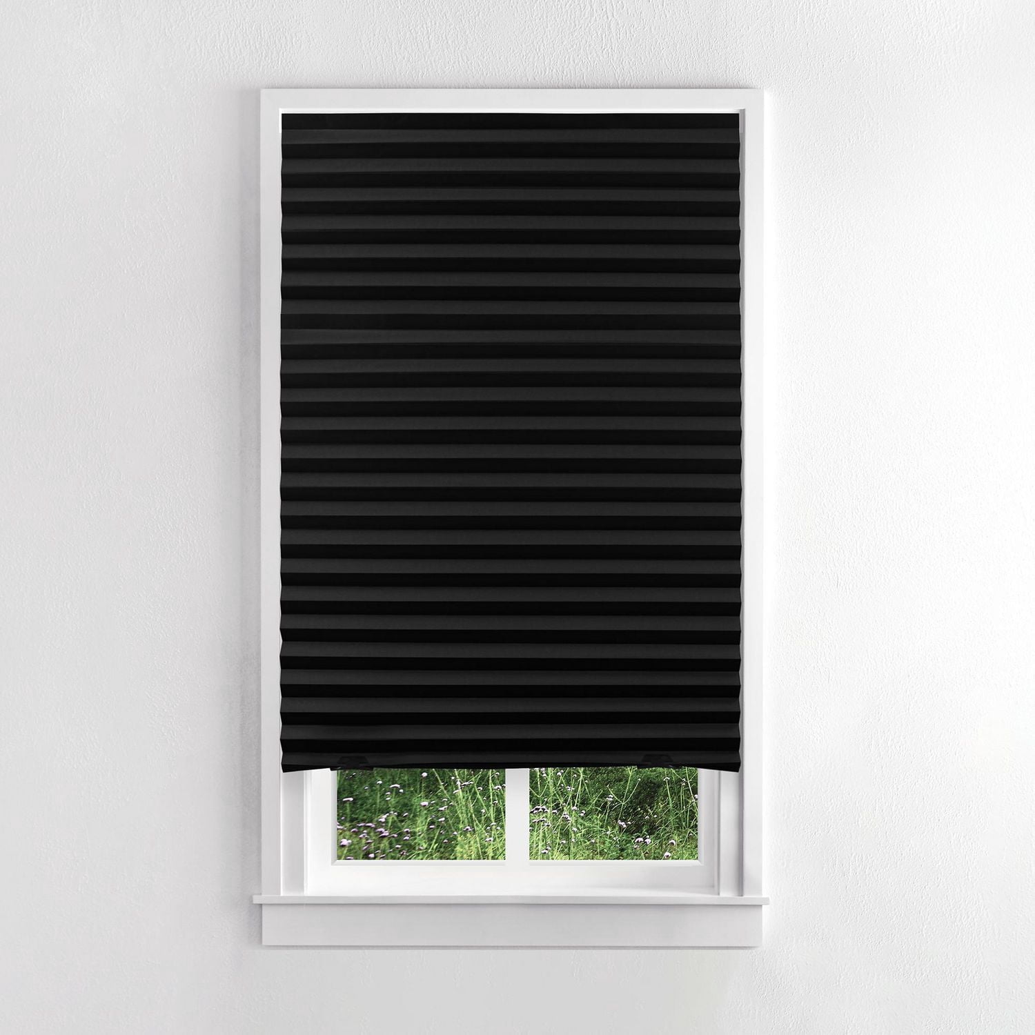 Store en papier plissé sans cordon Mainstays, noir, 91 cm x 183 cm