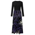 thumbnail image 5 of TJAZFJPA Robes de Maternité Blanches pour Femmes Robe Longue Aguichant à Manches Longues Imprimée Élégante Décontractée Mode Soirée Robe Longue Formelle, 5 of 5