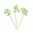 thumbnail image 3 of Darling Souvenir Custom Initials Wedding Cupcake Toppers Personalized Party Dessert Decorations - Pack Of 20, 3 of 3